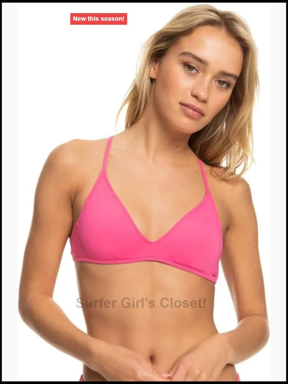 Triangle Bikini Top – UPF 50+, Quick-Dry, Removable Pads